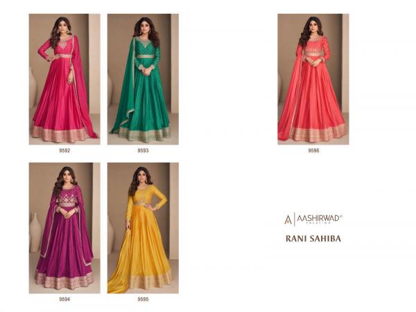 Aashirwad Gulkand Rani Sahiba Exclusive Gown Collection